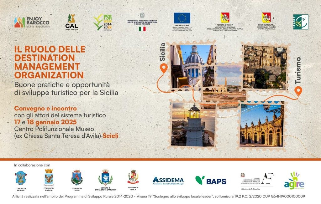 Il ruolo delle Destination Management Organization, al via il convegno nazionale a Scicli