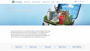 RwandAir Holidays: la compagnia lancia una nuova piattaforma di prenotazione pacchetti di viaggio