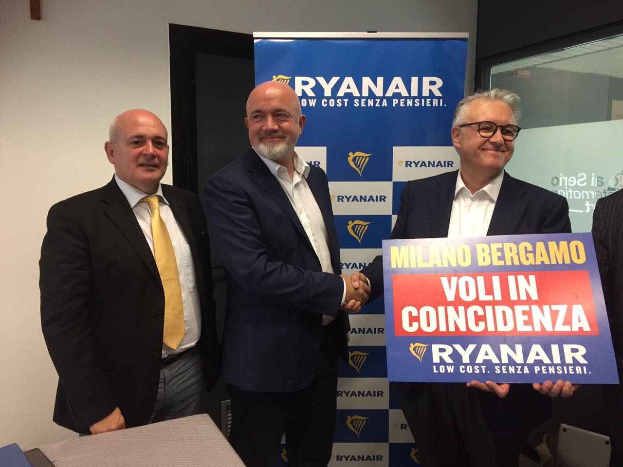 Ryanair inaugura i voli in coincidenza da Milano Bergamo