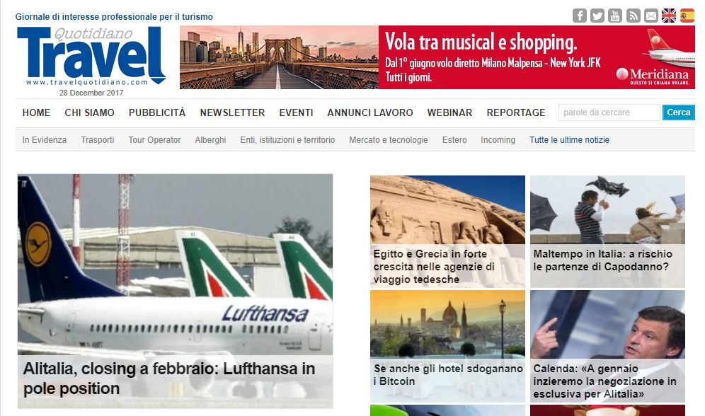 La top 10 delle notizie più lette del 2017 su Travel Quotidiano
