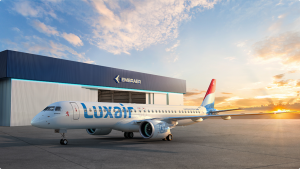 Luxair: consegnato il primo Embraer E195-E2, al via il phase-out dei Dash 8-400